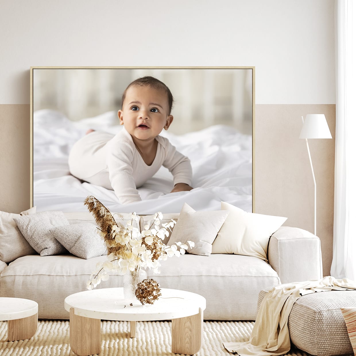 Photo sur toile dans caisse américaine