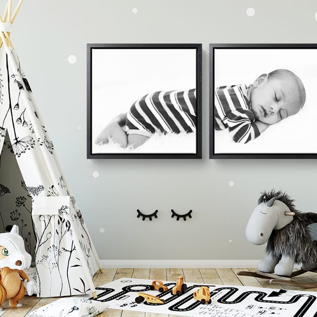 Photo diptyque sur toile